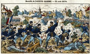 Guerra franco-prussiana - Battaglia di Sainte-Barbe (Battaglia di Noisseville) 31 agosto da French School