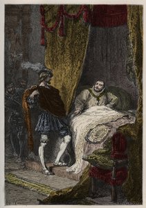 Francesco I (1494-1547) sorprende Enrico VIII (1491-1547) al mattino al Campo del Drappo d