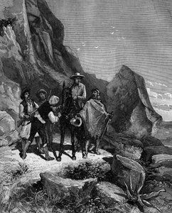 Francois Arago (1786-1853) nel 1806 andò in Spagna per completare la misura del Meridiano e una sera fu assalito da quattro banditi. da French School