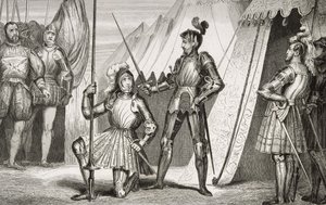 Francesco I nominato cavaliere dal Capitano Bayard dopo la Battaglia di Marignano, da 