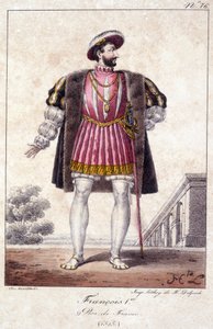 Francesco I, Re di Francia nato a Cognac nel 1494 e morto a Rambouillet nel 1547 da French School