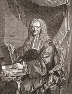 François Chicoyneau, 1672 - 1752. Medico francese e capo medico del re Luigi XV. Da Les Heures Libres pubblicato nel 1908 da French School