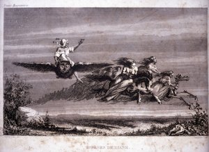 Libera muratoria: le corse di Diana. Incisione da 