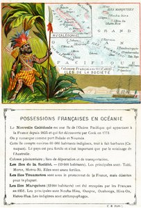 Possedimenti francesi in Oceania, c.1890 da French School