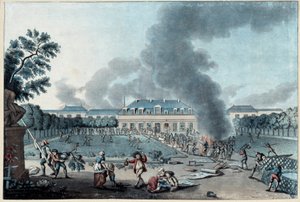 Rivoluzione francese: Saccheggio della fabbrica di carta da parati di Reveillon da French School