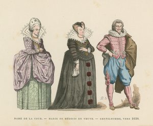 Costume francese, inizio XVII secolo da French School