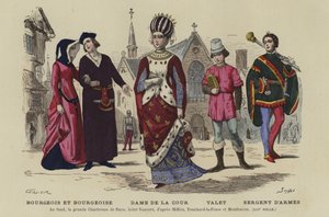 Costumi francesi del XIII secolo da French School