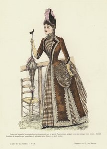 Piatto di moda francese, 1885-86 da French School