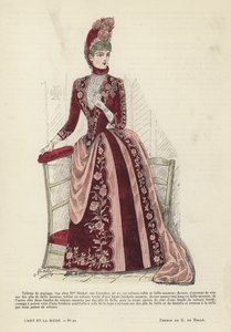 Piatto di moda francese, 1885-86 da French School