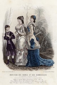 Tavola di moda francese, fine XIX secolo da French School