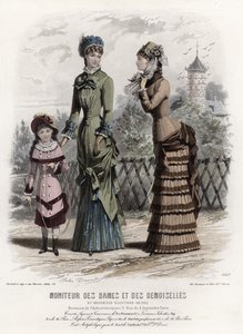 Tavola di moda francese, fine XIX secolo da French School