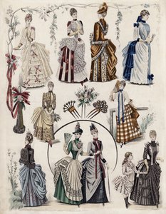 Tavola di moda francese, fine XIX secolo da French School