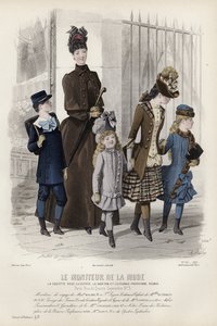 Tavola di moda francese, fine XIX secolo da French School