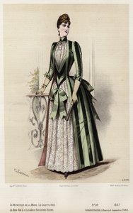 Tavola di moda francese, fine XIX secolo da French School