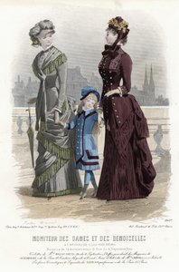 Tavola di moda francese, fine XIX secolo da French School