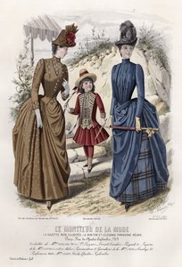 Tavola di moda francese, fine XIX secolo da French School
