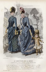 Tavola di moda francese, fine XIX secolo da French School