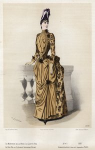 Tavola di moda francese, fine XIX secolo