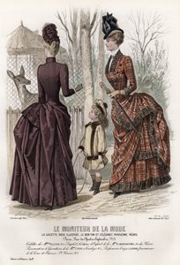 Tavola di moda francese, fine XIX secolo