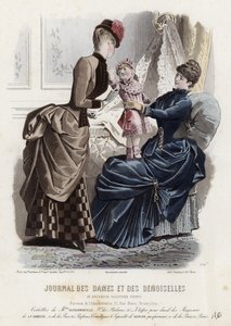 Tavola di moda francese, fine XIX secolo da French School