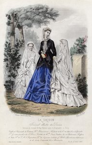 Tavola di moda francese, fine XIX secolo