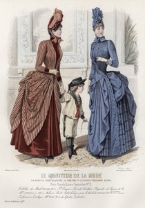 Tavola di moda francese, fine XIX secolo da French School