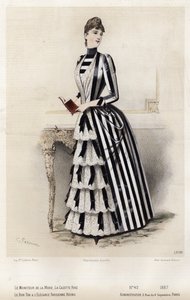 Tavola di moda francese, fine XIX secolo
