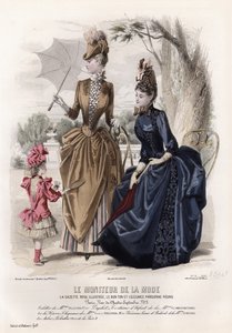 Tavola di moda francese, fine XIX secolo da French School