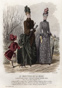Tavola di moda francese, fine XIX secolo da French School