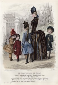 Tavola di moda francese, fine XIX secolo da French School
