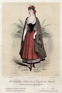 Tavola di moda francese, fine XIX secolo