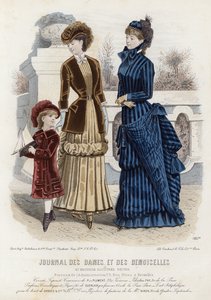 Tavola di moda francese, fine XIX secolo da French School