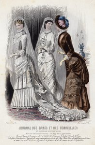 Tavola di moda francese, fine XIX secolo