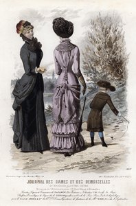 Tavola di moda francese, fine XIX secolo da French School