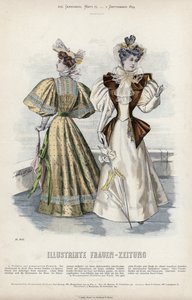 Tavola di moda francese, fine XIX secolo da French School