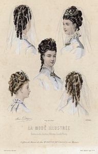 Tavola di moda francese, fine XIX secolo