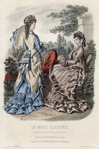 Tavola di moda francese, fine XIX secolo da French School
