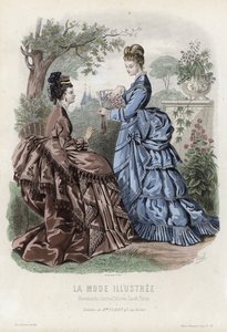 Tavola di moda francese, fine XIX secolo da French School