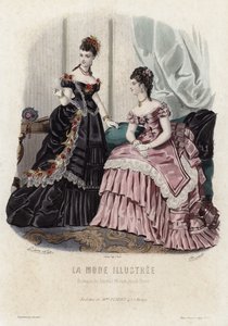 Tavola di moda francese, fine XIX secolo da French School