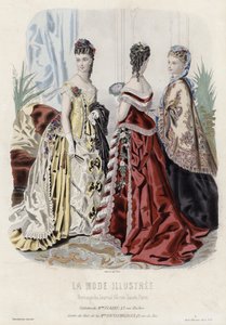 Tavola di moda francese, fine XIX secolo