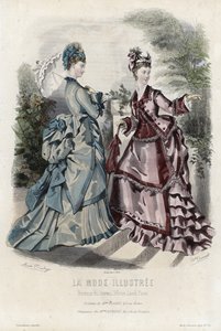 Tavola di moda francese, fine XIX secolo da French School