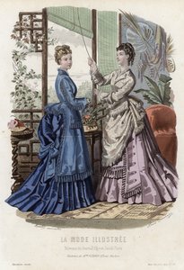Tavola di moda francese, fine XIX secolo da French School