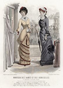 Tavola di moda francese, fine XIX secolo da French School