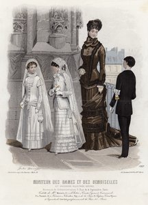 Tavola di moda francese, fine XIX secolo