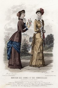 Tavola di moda francese, fine XIX secolo da French School