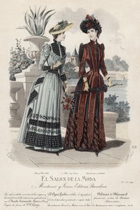 Tavola di moda francese, fine XIX secolo da French School