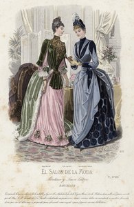 Tavola di moda francese, fine XIX secolo da French School