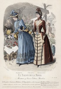 Tavola di moda francese, fine XIX secolo da French School