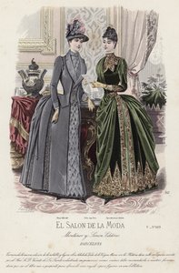 Tavola di moda francese, fine XIX secolo da French School