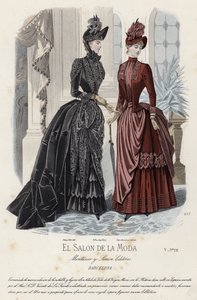 Tavola di moda francese, fine XIX secolo da French School